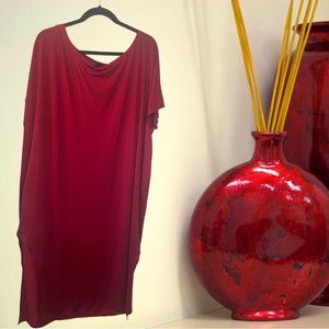 Zanzea Collection Womens Dark Red Dress Size XXL